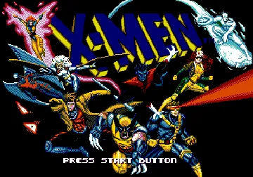 X-Men (Europe) screen shot title